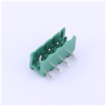 Pluggable Terminal Block, 5.08mm pitch, 4 pin, 12A 300V, KH-ZBF4000R-4P-5.08G