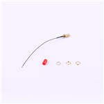 RF Cable Assemblies,4 Gen IPEX to SMA Female,RG081,Black Color,120mm,KH-IPEX4-SMA-RG081-120mm