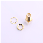 Kinghelm SMA Connector Jack Golded outer Thread Inner Pole 11 Teeth (Three-piece) - KH-SMA-K513-11G