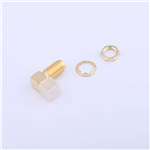 Kinghelm SMA Connector Jack gold-plated external threaded inner hole, 11 teeth (three-piece set)-KH-SMA-P-8496