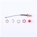Kinghelm Coaxial connector Waterproof IPEX to SMA Rotary Line outer thread inner hole L - KHB135-38 (11) -28-A3