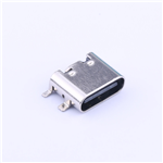 USB Type-C Connector, Female, SMD, KH-TYPE-C-W.SMT-6P