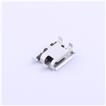USB Micro-B Connector, Female, SMD, KH-MICRO1.6CB-5PJ