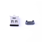 USB Type-C Connector, Female, SMD, KH-TYPE-C-L10.5-6P-STM