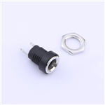 DC Power Socket, 2Pin, 2 pieces set, KH-DC-022B-2.0Cu