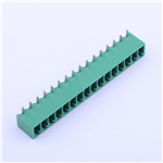 Pluggable Terminal Block, 3.81mm pitch, 16pin, 8A 300V, KH-15EDGRC-3.81-16PG