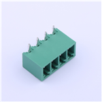 Pluggable Terminal Block, 3.81mm pitch, 4 pin, 8A 300V, KH-15EDGRC-3.81-4PG