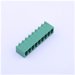Pluggable Terminal Block, 3.81mm pitch, 9 pin, 8A 300V, KH-15EDGRC-3.81-9PG