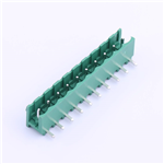 Pluggable Terminal Block, 5.08mm pitch, 10 pin, 12A 300V, KH-ZBF4000R-10P-5.08G