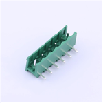 Pluggable Terminal Block, 5.08mm pitch, 6 pin, 12A 300V, KH-ZBF4000R-6P-5.08G