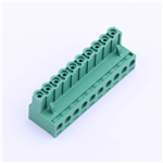 Pluggable Terminal Block, 5.08mm pitch, 10 pin, 15A 300V, KH-ZBK400R-10P-5.08GS