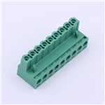 Pluggable Terminal Block, 5.08mm pitch, 9 pin, 15A 300V, KH-ZBK400R-9P-5.08GS