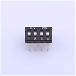 2.54mm Dip switch, 4P, KH-10027A-HL2.54-4P