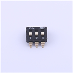 2.54mm Dip switch,3P, SMD, KH-10027B-SMT2.54-3P