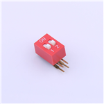 2.54mm Dip switch, 2P, KH-BM2.54-2P-W