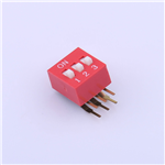 2.54mm Dip switch,3P, KH-BM2.54-3P-W