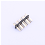 Pin Header Connector, 2X10P, 1A, KH-1.27PH180-2X10P-L7.2