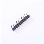 Pin Header Connector, 1X10P, 3A, KH-2.54PH90-1X10P-L13.8