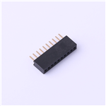 1.27mm Female Header Connector, 1X10P, 1A, KH-1.27FH-1X10P-H4.3