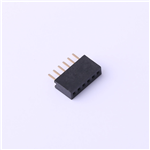 1.27mm Female Header Connector, 1X6P, 1A, KH-1.27FH-1X6P-H4.3