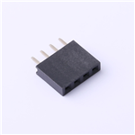 2.54mm Female Header Connector, 1X4P, 3A, KH-2.54FH-1X4P-H8.5