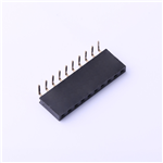 2.54mm Female Header Connector, 1X10P, 3A, KH-2.54FH90-1X10P-H8.5