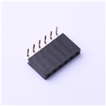 2.54mm Female Header Connector, 1X6P, 3A, KH-2.54FH90-1X6P-H8.5