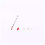 RF Cable Assemblies,4 Gen IPEX to SMA Female,RG081,Black Color,80mm,KH-IPEX4-SMA-RG081-80mm