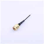 RG1.13 Black Cable, Gold-Plated SMA Straight Male Connector with Pin, L=35mm, KHB(RG113)-35-28