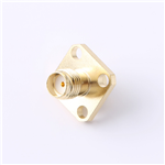 Kinghelm 15.5mm SMA Half Thread Straight Female Head 4-hole--KH-FLSMA-KB15.5