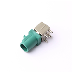 FAKRA RF Green Board End Antenna Socket, 90° Male Connector, KH-2FK1-E-RM-101