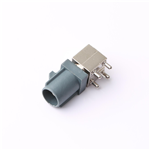 FAKRA RF Grey Board End Antenna Socket, 90° Male Connector, KH-2FK1-G-RM-101