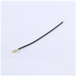 Kinghelm 1st Generation IPEX Single-Ended Jumper RG1.37, Black Wire, Length 80mm--KHA-(RG1.37)-TX80-IPEX-221