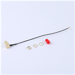 Kinghelm IPEX to SMA Outer Screw And Inner Hole RG1.13 Black Wire--KH-IPEX-SMA-W-140