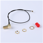 Kinghelm IPEX to SMA Outer Screw And Inner Hole RG1.13 Black Wire--KH-IPEX-SMA-W-250