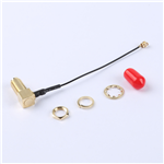Kinghelm SMA Female to First-Generation IPEX RG081 Black Cable--KH-SMAKW-IPEX-RG0.81-B70
