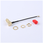 Kinghelm SMA Female to First-Generation IPEX RG137 Black Cable--KH-SMAKW-IPEX-RG1.37-B60