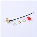 Kinghelm SMA Female to First-Generation IPEX RG137 Black Cable--KH-SMAKW-IPEX-RG1.37-B80