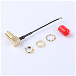 Kinghelm SMA Female to Fourth-Generation IPEX RG113 Black Cable--KH-SMAKW-IPEX4-RG1.13-B50