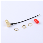 Kinghelm SMA Female to Fourth-Generation IPEX RG137 Black Cable--KH-SMAKW-IPEX4-RG1.37-B70