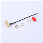 Kinghelm SMA Female to Fourth-Generation IPEX RG137 Black Cable--KH-SMAKW-IPEX4-RG1.37-B80