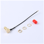 Kinghelm SMA Female to Fourth-Generation IPEX RG137 Black Cable--KH-SMAKW-IPEX4-RG1.37-B90