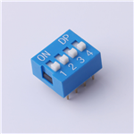 2.54mm Dip switch, 4P, KH-BM2.54B-4P