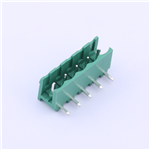 Pluggable Terminal Block, 5.08mm pitch, 5 pin, 12A 300V, KH-ZBF4000R-5P-5.08G