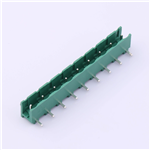 Pluggable Terminal Block, 7.62mm pitch, 9 pin, 15A 300V, KH-ZBF3000R-9P-7.62G
