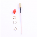 SMA Gold-plated Outer Screw Bore, RG1.78 Wire, L=80mm, KH-122-178SMA-80