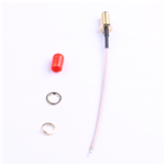 SMA Gold-plated Outer Screw Bore, RG1.78 Wire, L=100mm, KH-122-178SMA-100