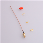SMA Gold-plated Outer Screw Bore, RG1.78 Wire, L=150mm, KH-122-178SMA-150