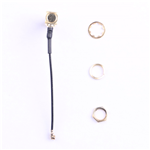 IPEX to SMA Gold-plated Elbow,RG1.13 Black Wire, L=60mm (set of 4)--KH-IPEX-SMA-W-60