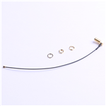 IPEX to SMA Gold-plated Elbow,RG1.13 Black Wire, L=180mm (set of 4)--KH-IPEX-SMA-W-180